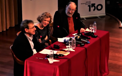 Orhan Pamuk en Umberto Eco in gesprek